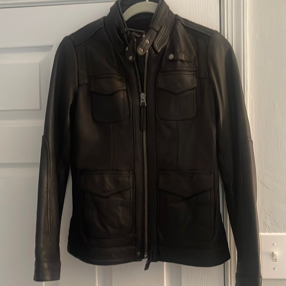 Lucky Brand Leather Coat